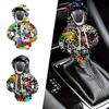 1Pc Colorful Mini Gear Shift Hoodie Cover Shift Protector Car Gear Handle Decoration Fits Manual Automatic Car Interior Decor
