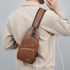 USB Charging Men Chest Bag Multifunctional Single Shoulder Bag  Travel Use