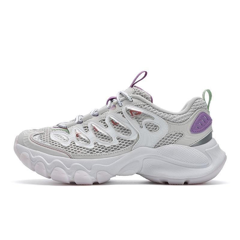New FILA TRUFFLE Abrasion Resistant Breathable Low Top Casual Shoes Women's Ecru F12W521123FWW