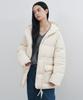 MONGDOL Duck Down String Belted Half Padded Jacket Cream Mdjp025Cream