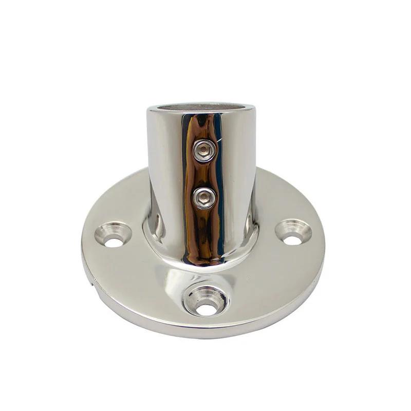 Tub rotund bază balustradă țeavă balustradă 90/60/45/30 de grade Marine 316 oțel inoxidabil 22/25mm montaj accesoriu pentru barca cu vâsle