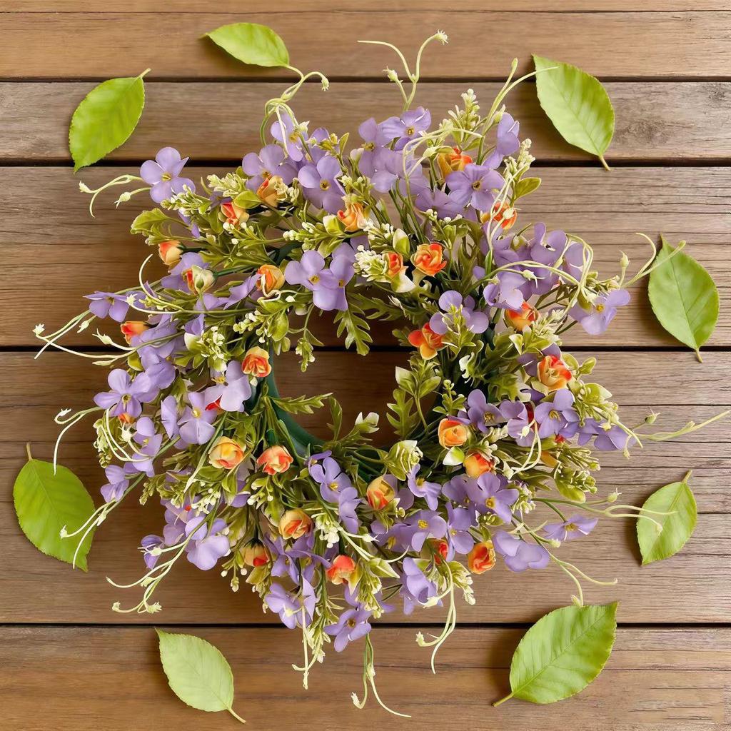 Texas Wildflower Spring Wreath - Artificial Home Decor Flowers
