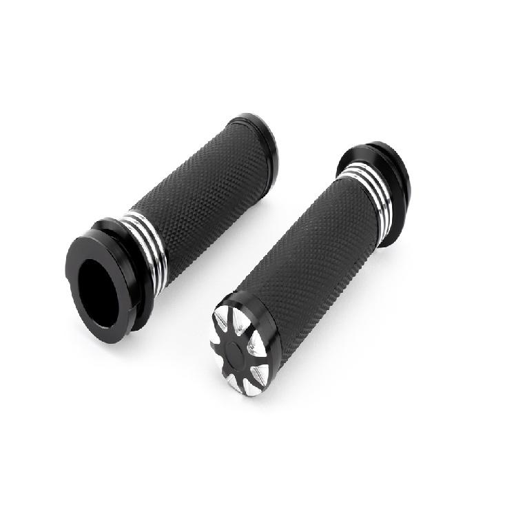 Motorcycle Handle Grips 1'' 25mm Electronic Throttle Handle Bar Grip Hand Grip CNC For Harley Touring Electra Glide Softail