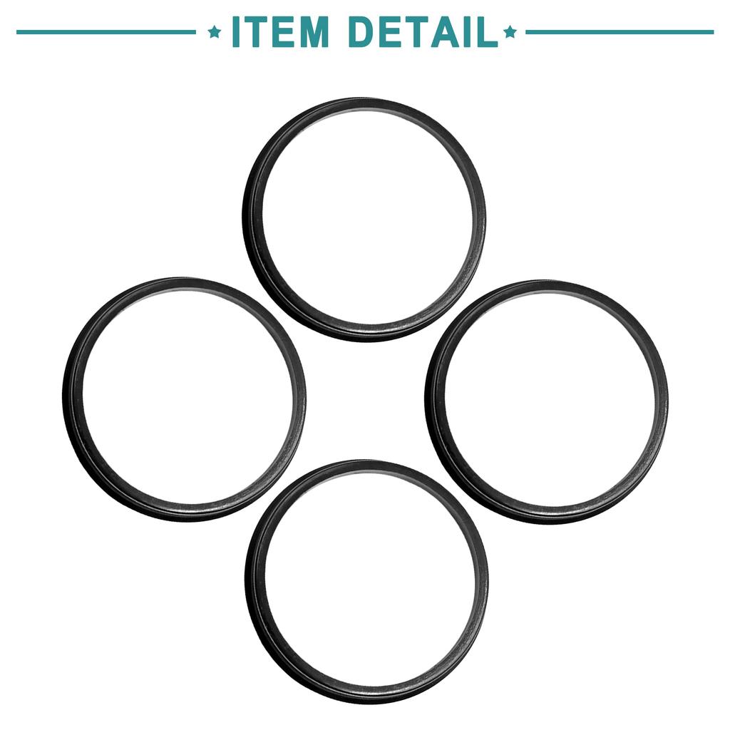 ACROPIX Hub Center Ring 73.1-66.6 Mm Silver Tone 4pcs