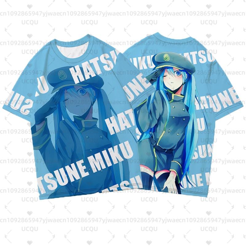 3D Printed Women's Short Sleeve T-shirt Summer Fashionable Casual Cute Hatsune Miku Hot Anime Fans T-shirt