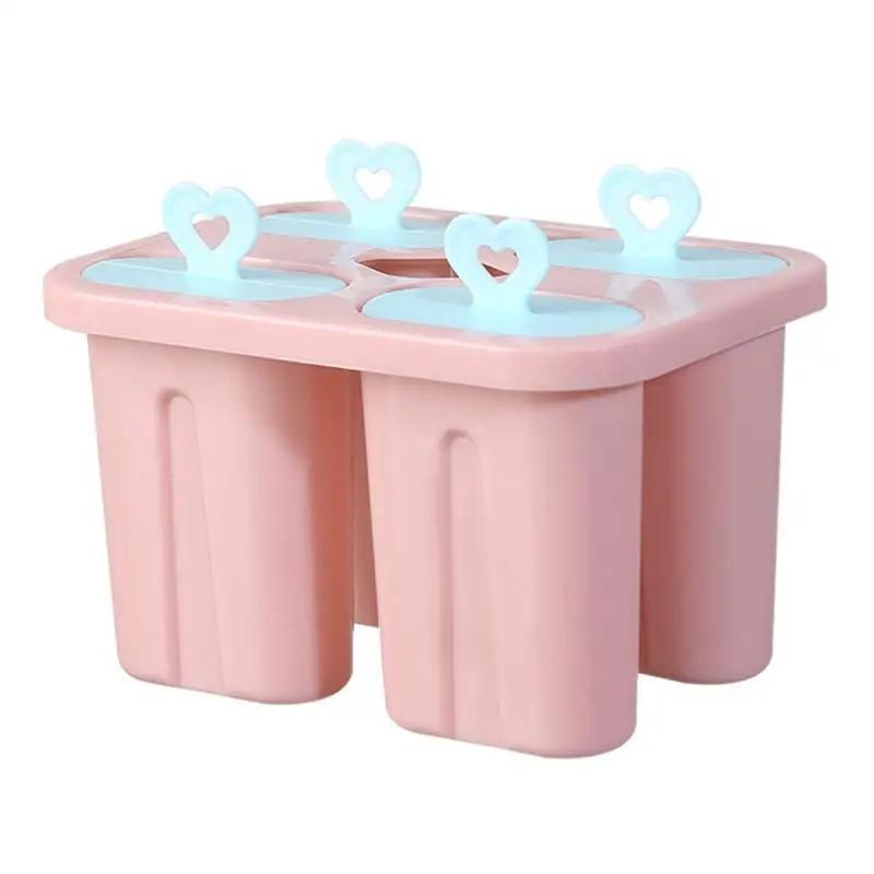 Popsicle Mold DIY Ice Cream Ice Cubes Maker Bar Kitchen Refrigerator Homemade Stick Mould Tubs Silicone Household Kitchen Tools