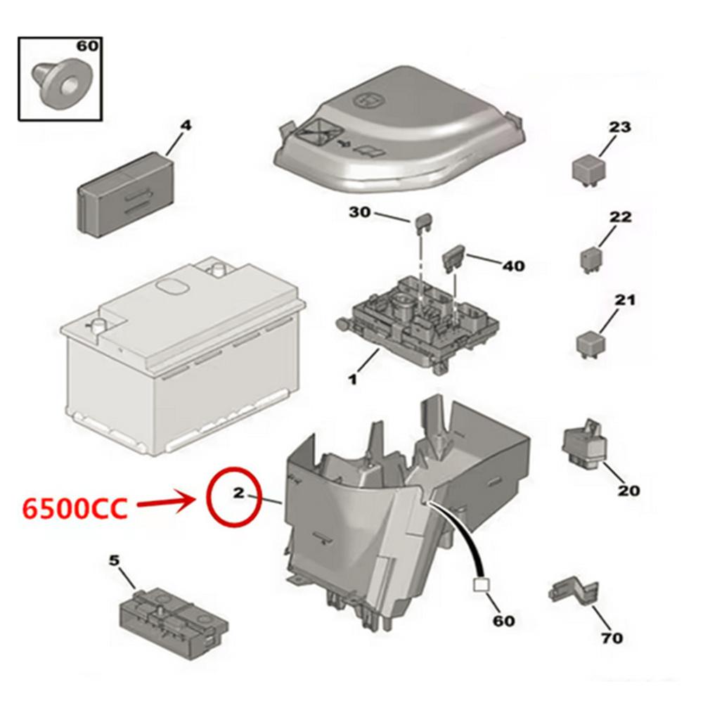 New Fuse Box Bracket 6500CC For Citroen C4 Picasso DS5 Peugeot 3008 307 308 408