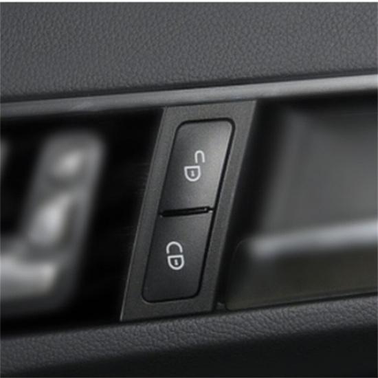 4x Matte Black Car Inner Door Lock Switch Change Trim For Benz C W204 08 10 11