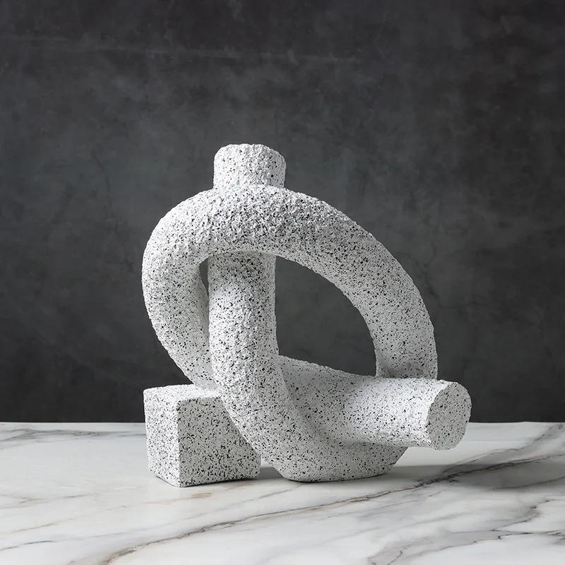 

Abstract Resin Knot Sculpture Ornament, Modern Nordic Minimal Home Accessories for Living Room Desk Shelf, Aesthetic Decor