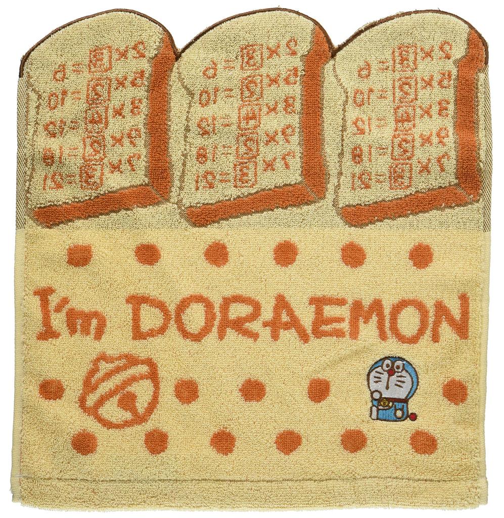 Marushin Hand Flying 2805012800 "I'm Doraemon" Towel, 34x36cm, Ankipan, 100% Cotton,