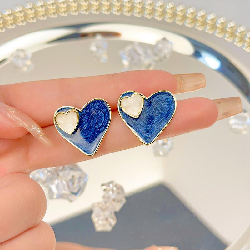 Elegant Floral Bow Earrings - High-End French Design for Women