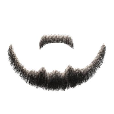 Felimoa Fake Beard for Cosplay, Men's Realistic Mustache and Beard, Costume, School Festival, Theater (Type A)