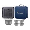 ZHOUYUEHENGSHENG Pure Titanium Portable Tea Set