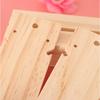 Natural Wooden Earring Holder Stand Jewelry Organizer Display Storage Rack S