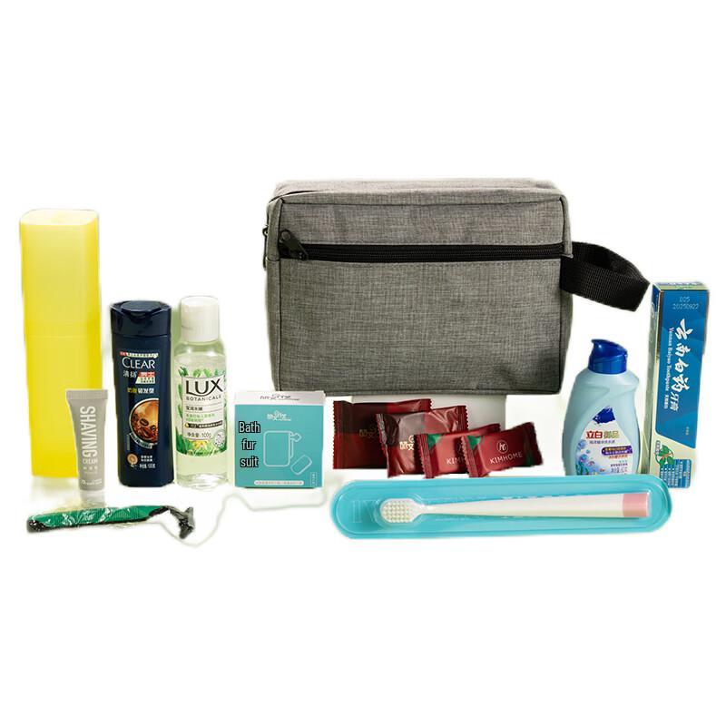 Clear Travel Toiletry & Shaving Kit