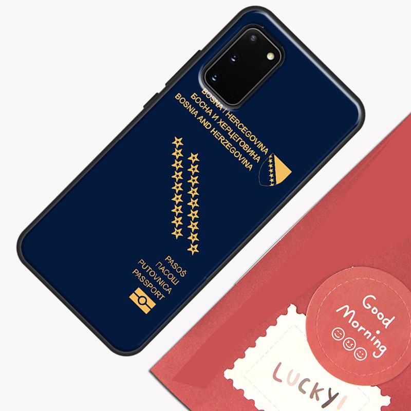 Bosnia Flag Case For Samsung Galaxy S22 S21 S23 Ultra Note 20 S8 S9 S10 Note 10 Plus S20 FE Back Cover