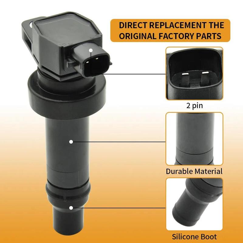 Artudatech 4X Ignition Coil +Spark Plug UF636 For Kia Rio Soul Hyundai Accent Veloster