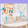 Wooden Fourcolor Maze Puzzle Game For Kids Brain Training And Logic Development