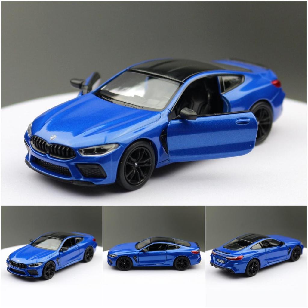 Toy Car Model 1/38 BMW M8 Competition Coupe Sedan Alloy Diecast Miniature Vehicle Collection Gift for Children Boy