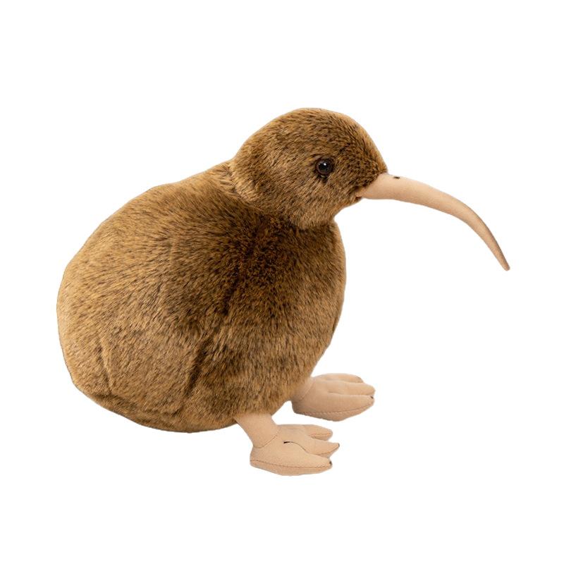 12/28CM Simulation Brown Kiwi Plush Toys Soft Stuffed Animal Doll Lifelike Bird Toys Kiwi Pillow Gifts 12cm коричневый