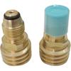 Set(2) Converts Propane LP Tank POL Service Valve To QCC Outlet Brass Refill Adapter