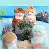 Holding Otter Little Fish Shrimp Octopus Standing Posture Cartoon Keychain Doll