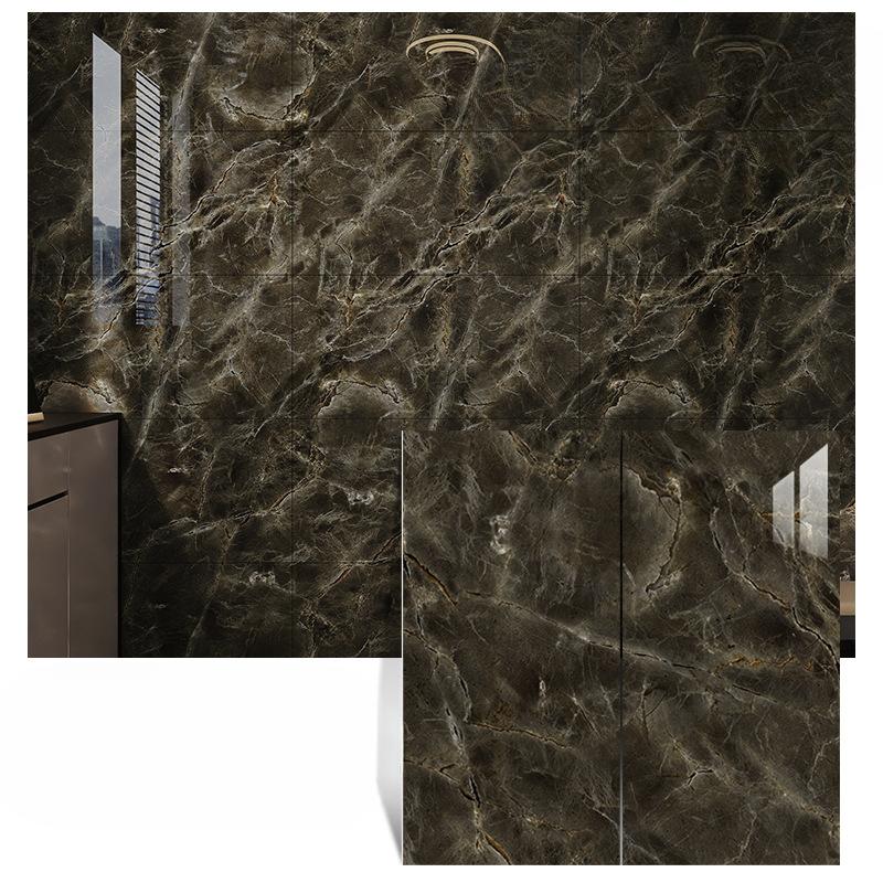 600mm×300mm Marmor Küchen Ölfest Folie Herd Wasserdicht Feuchtigkeitsbeständig Selbstklebende Tapete Arbeitsplatte Schrank Renovierung Fliesenaufkleber