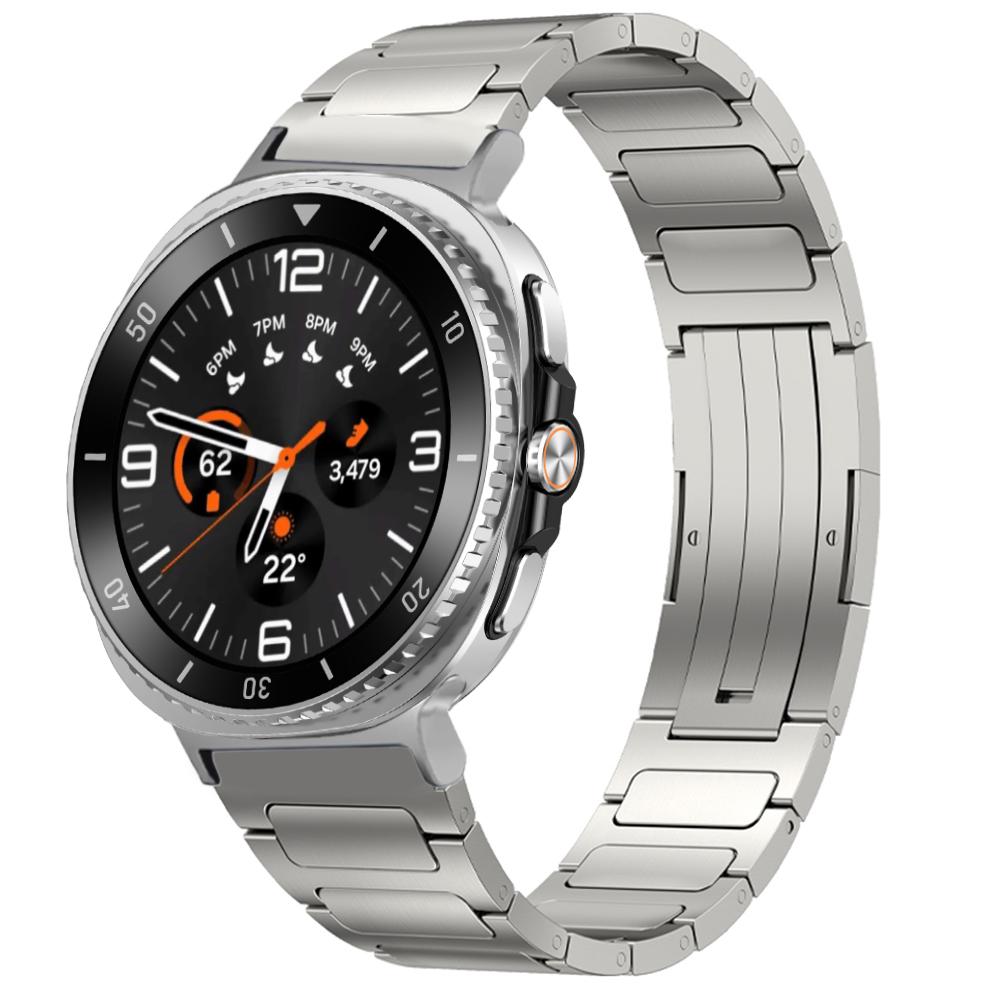 Men Titanium Band for Samsung Galaxy Ultra Watch 47mm No Gap Metal Strap for SAMSUNG Galaxy 8/8Classic Luxury Quick Fit Bracelet