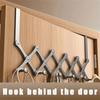 No-Punch Clothes Coat Hooks Carbon Steel Clothing Hangers Door Hooks Hanger  Kitchen Supplies