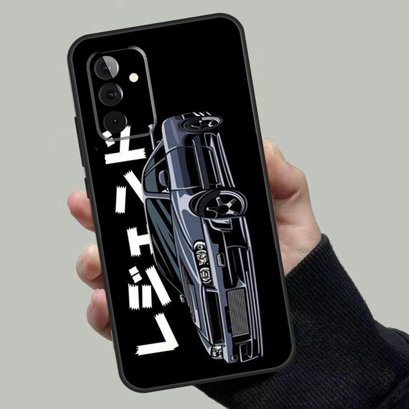Tokyo JDM Drift Sport Car Case For Samsung Galaxy A06 A16 A26 A36 A56 A53 A32 A52 A33 A13 A55 A35 A15 A14 A34 A54 A17