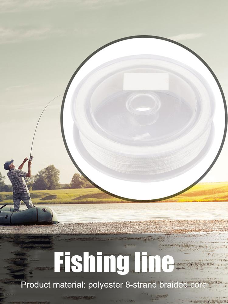 50m 20/30LB Fly Fishing Backing Line for Trout Polyester 8 Braided Fly Fishing Line Backing Smoothing Un-waxed Fishing Tackle