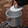 Foldable Camping Pot 700ml Aluminum Alloy Stockpot With Handle Lightweight Design Cooking Tool For Hiking Camping Picnic