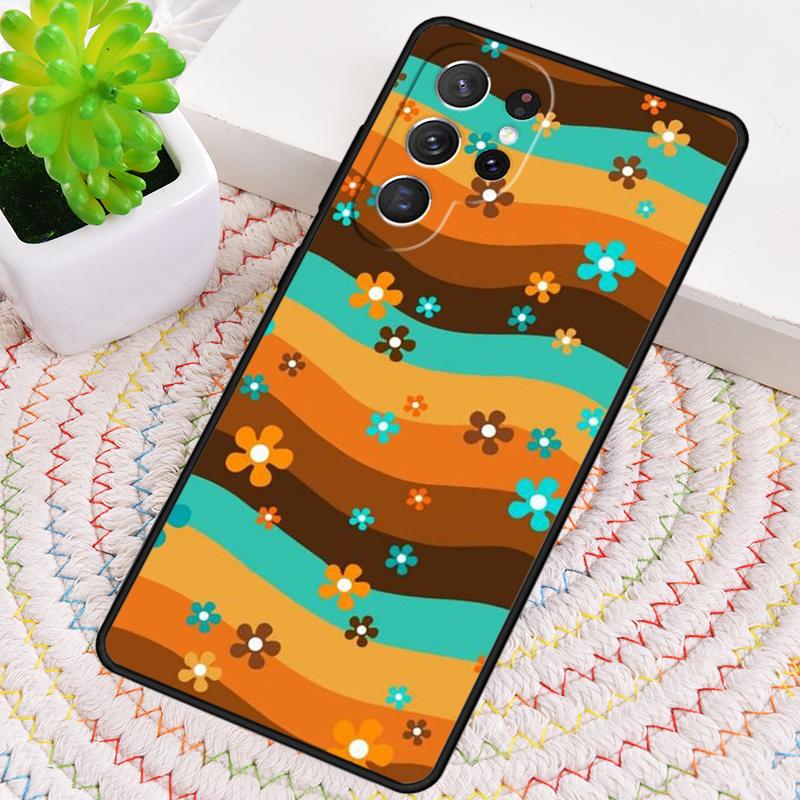 70s Groovy Vintage Phone Case for Samsung Galaxy note 10 pro S26 Ultra S23 S24 FE S25 S21 S22 PLUS shockproof Cove