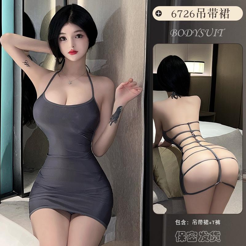 Sex Underwear Sexy Hollow Nightdress Free Hot Suspenders Uniform Temptation Pure Desire Suit Passion 6726