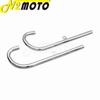 32HP Motorcycle Chrome Exhaust Muffler Tube Case For BMW K750 M1 M72 R71 R12 Dnepr MT12 Retro Modified Muffler System