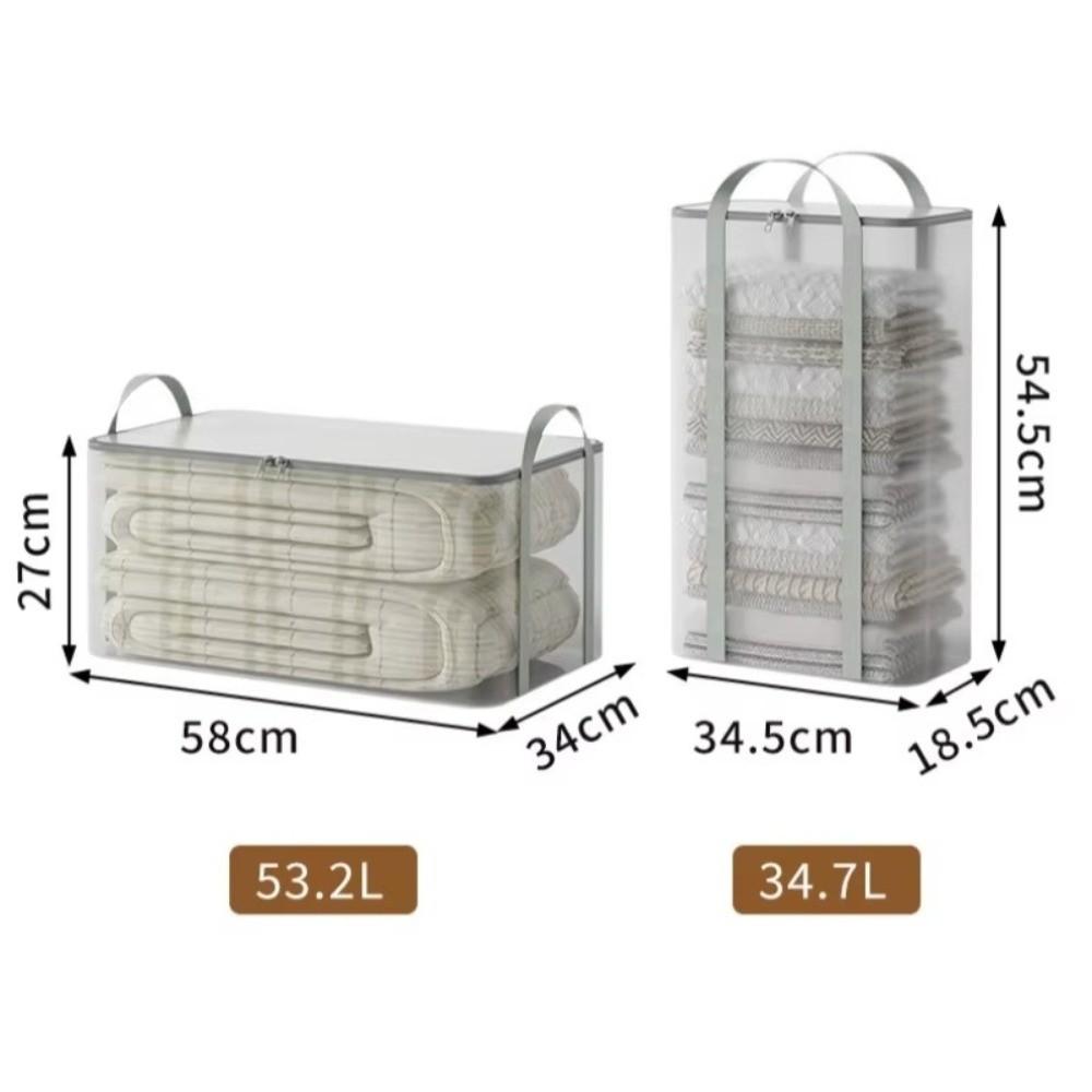 Transparent Blanket Storage Bag Large Capacity Moving Storage Bag Clothing Storage Bag  Household