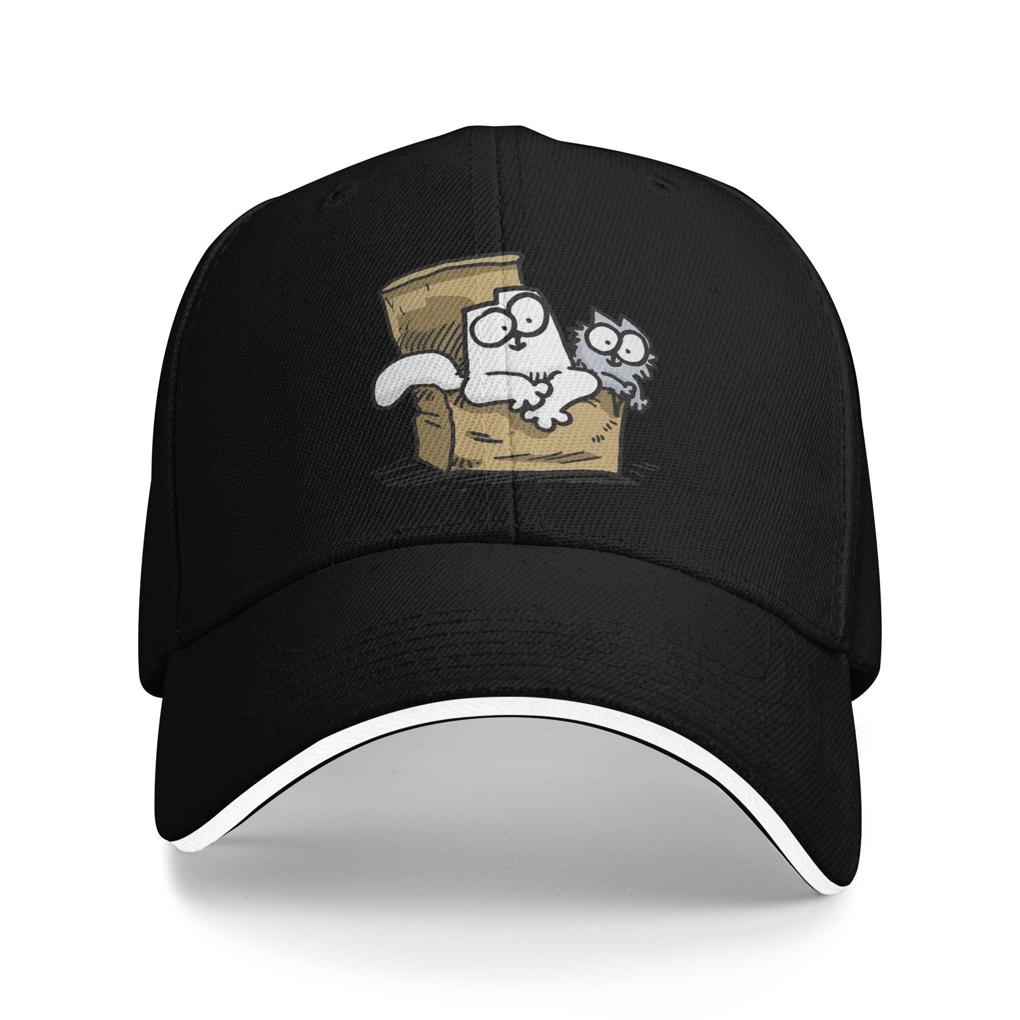 

Summer Casual Baseball Cap Simons Cat Kpop Rock Trucker Hat For Unisex Men Sunscreen Street Style Baseball Caps One Size чёрный