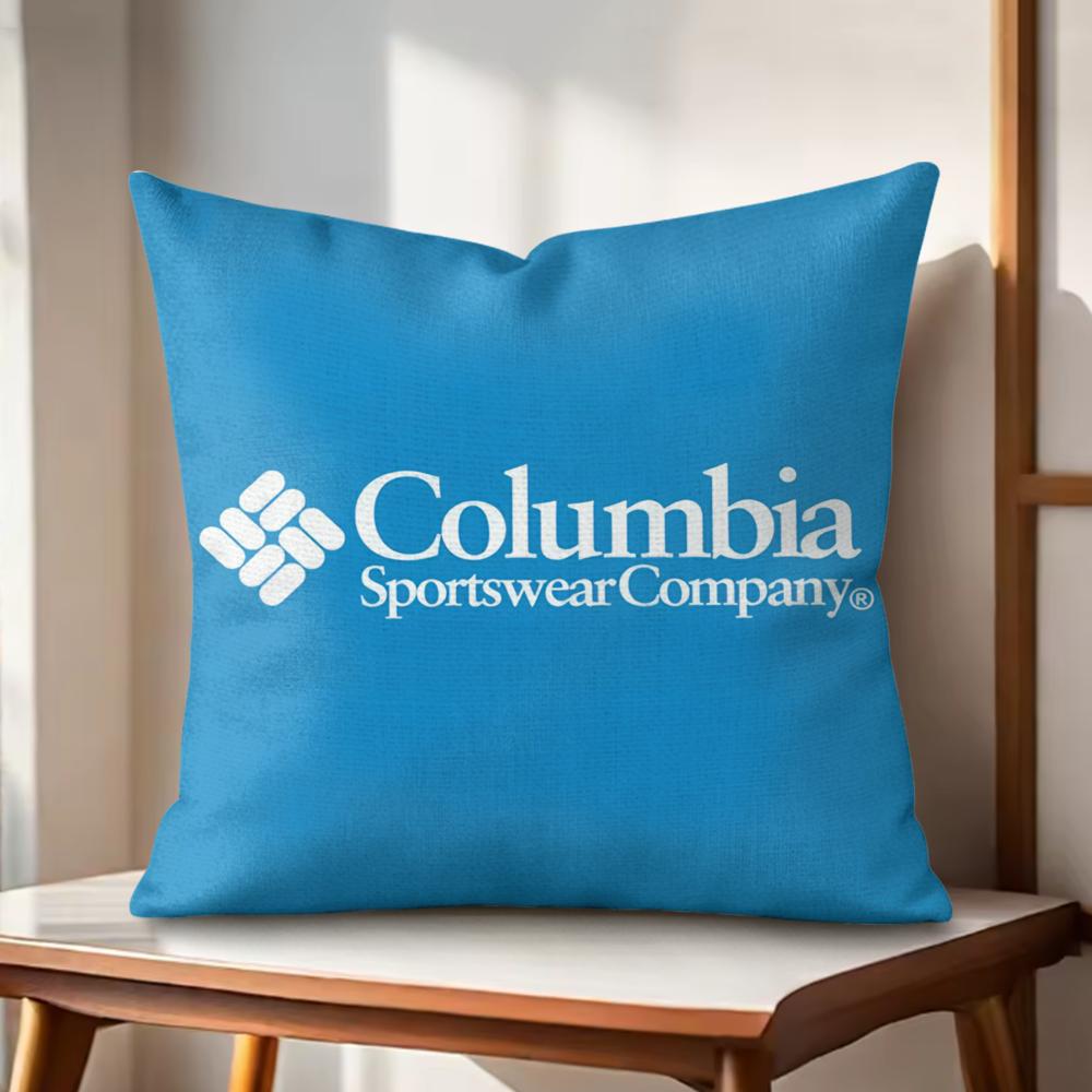 CColumbiaS Outdoor Brand Cushion Cover Natural Linen Organic Fabric DoubleSided Printing Couch Pillow Covers Home Decor