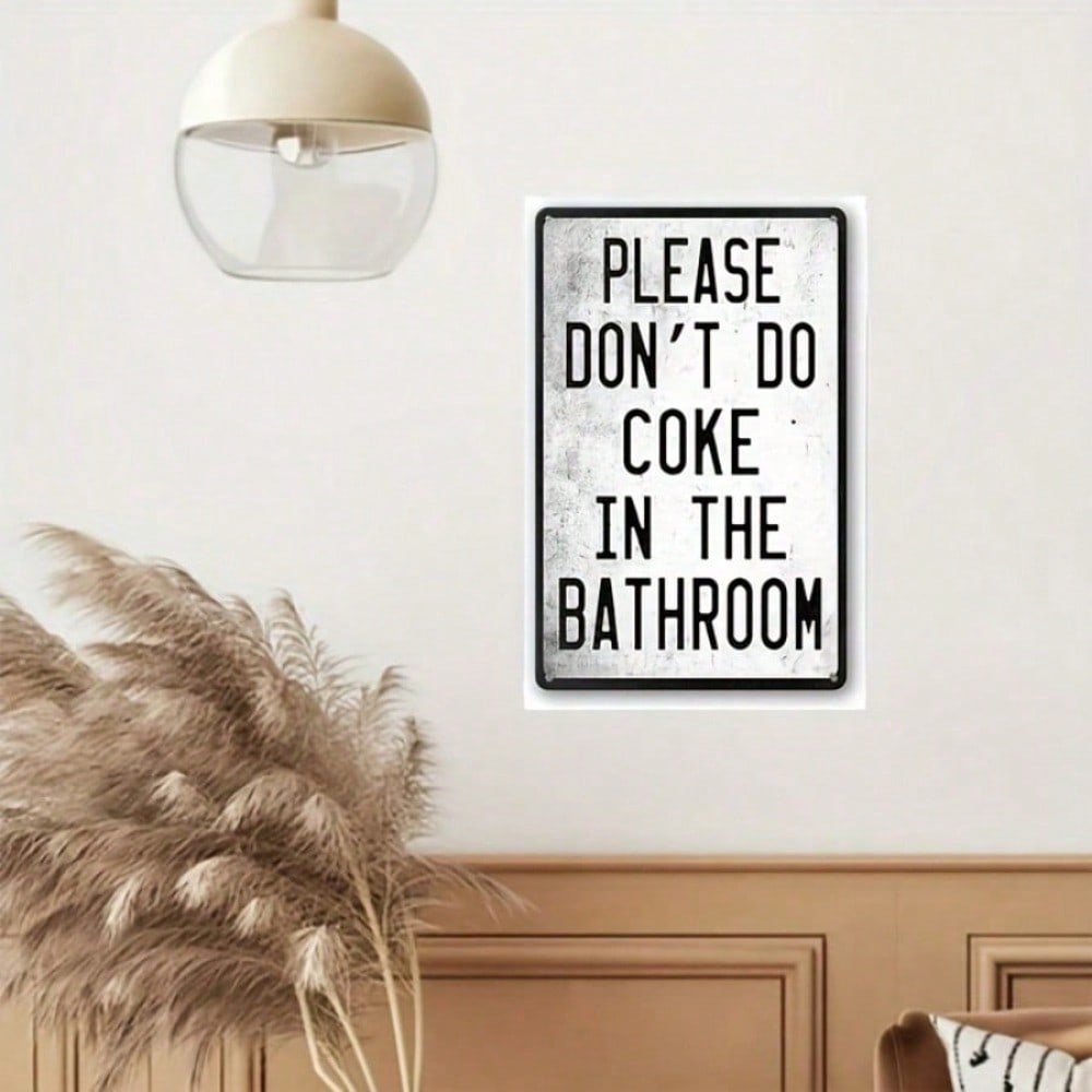 1pc Vintage Funny Metal Tin Sign Wall Decor for Home Bar Cafe Garage