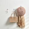 Sticky Wall Hooks Abs Double Hook No Drill For Kitchen Decoration Tool Stylish