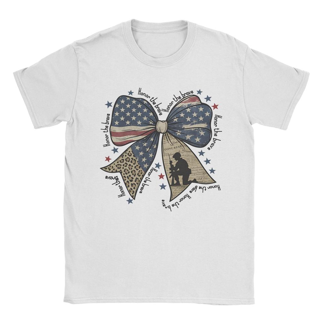 Casual Memorial Day Patriot Tshirts For Unisex Unisex Crew Neck Cotton T Shirts Forever Remember Short Sleeve Tees Graphic Tops