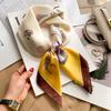 2025 Luxury Fashion Print 70*70cm Silk Square Scarf Women Soft Satin Hairband Neckerchief Tie Female Headband Foulard Bag Ribbon