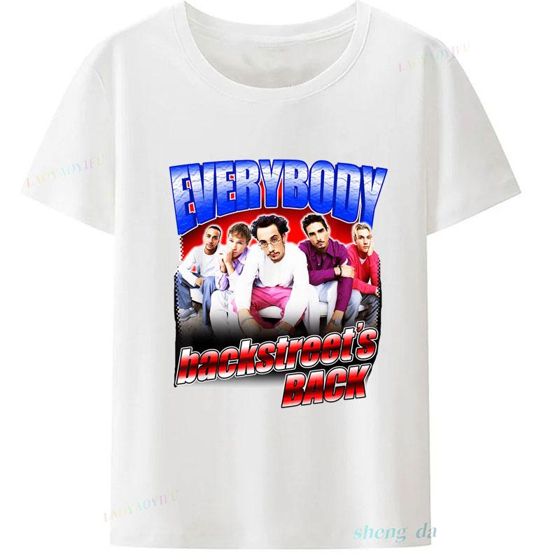 Backstreet Boys 90S Vintage Rock Band Graphics TShirts Unisex Clothes Retro Punk Tee Official Tee Cheap Polyester Unisex TShirt