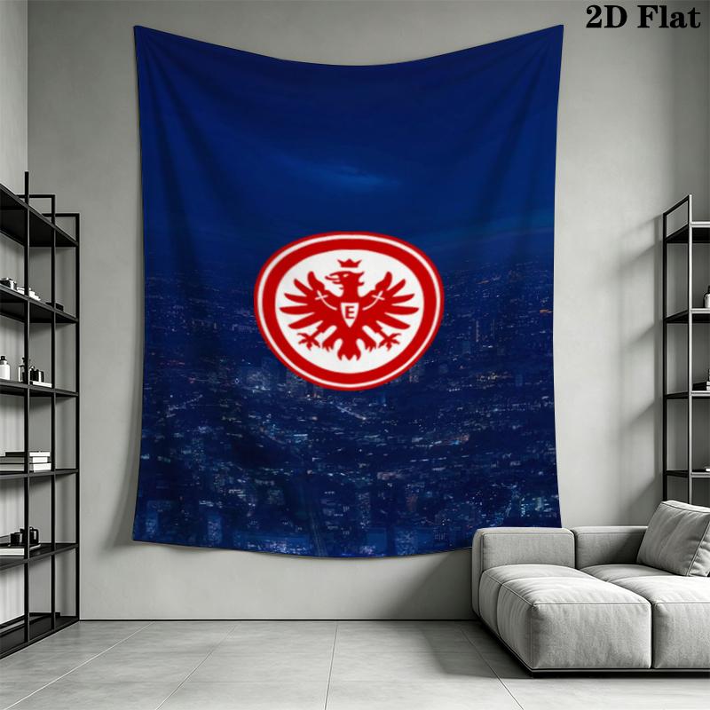 Eintracht Frankfurt Wall Tapestry Aesthetic Wall Hanging Printed Fabric Blanket Decorative Tapestries for Bedroom Living Room Home Decor