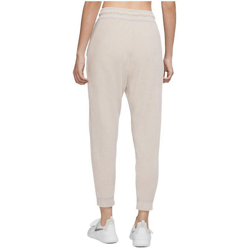Nike Therma-Fit Unifarbenes Logo Kordelzug Fleece-Sweathose Damen Unterteile Creme DO6969-236