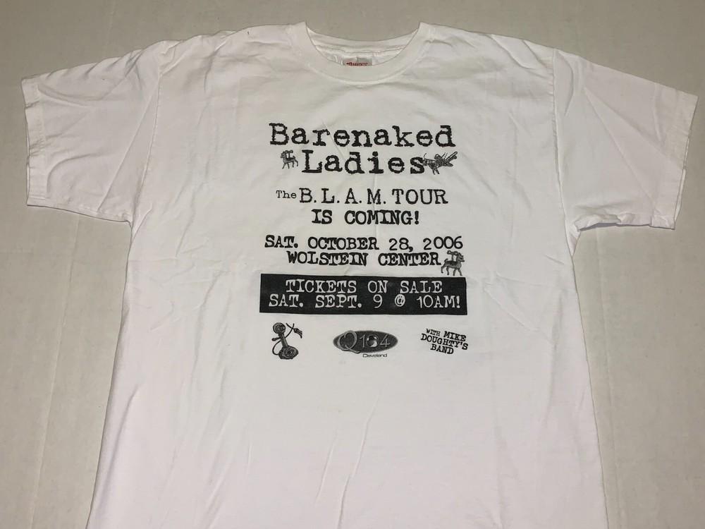 Rare! Vintage 2006 Barenaked Ladies Concert Tour T-Shirt Nice! MEDIUM Unisex T-Shirt M