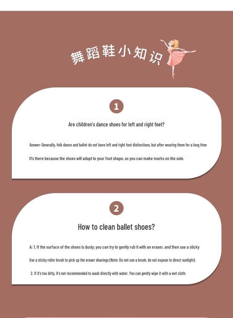 Scarpe da Ballo Classico per Bambina con Design a Corona per Esibizioni