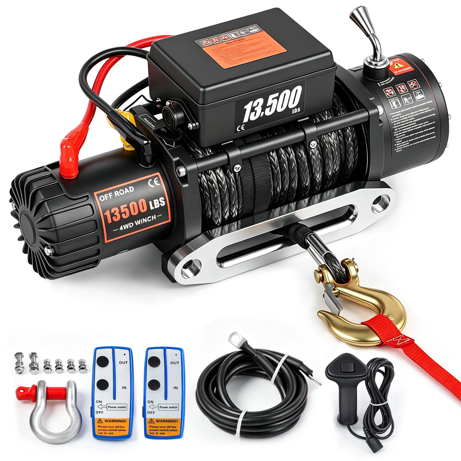 SIHAO 13500LBS 12V elektriskā vinča -