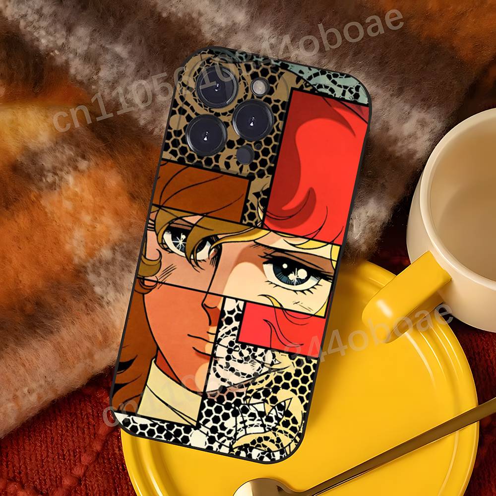 Rose of V-Versailles Lady Oscar Phone Case For iPhone 17,16,15,14,13,12,11,Pro,Max,Plus Shockproof Cover