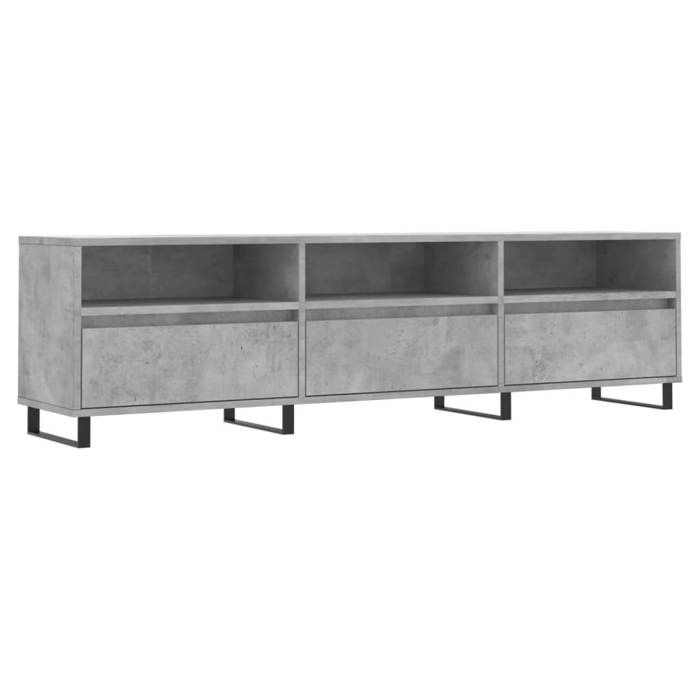VidaXL Meuble TV gris béton 150x30x44,5 cm bois d'ingénierie 831304